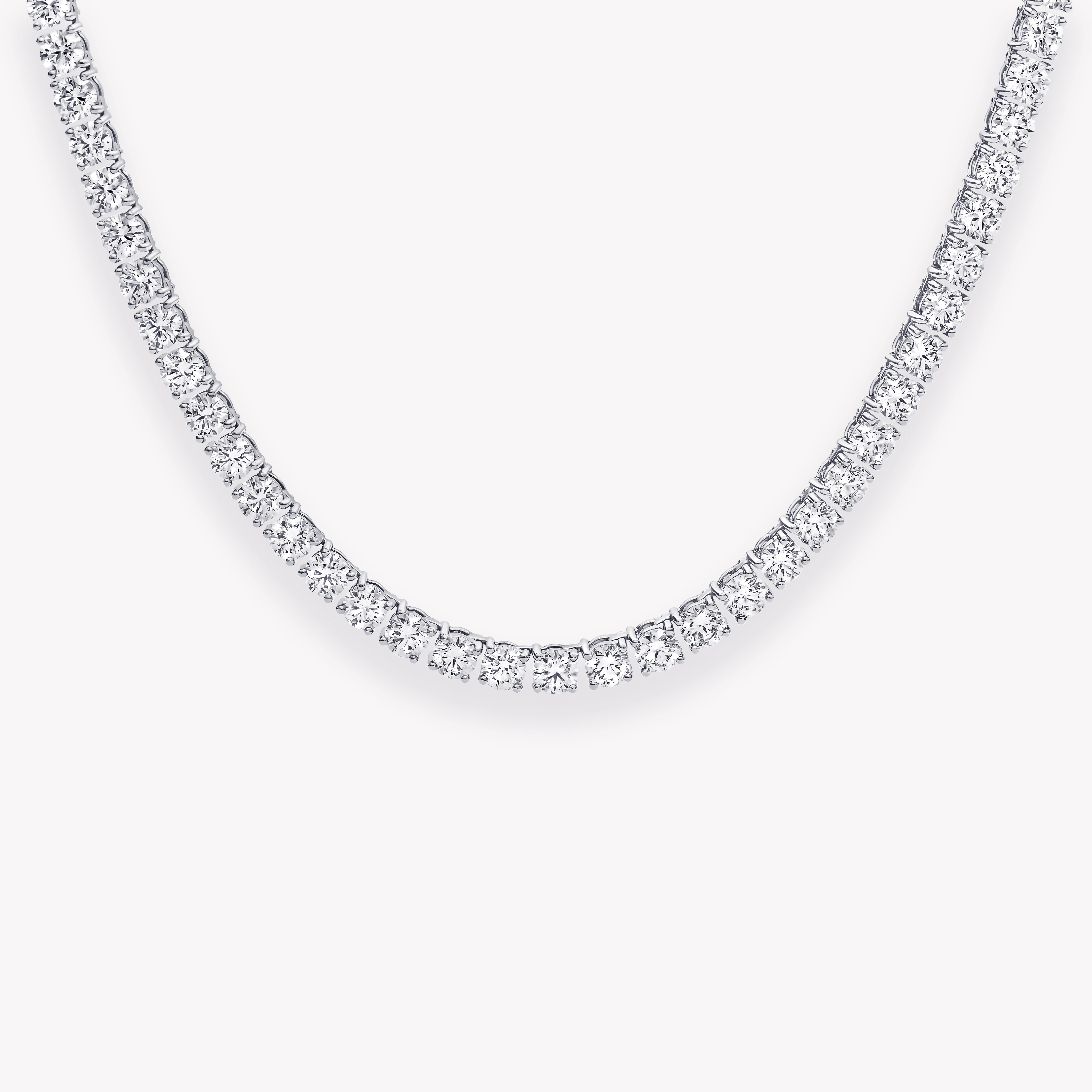 ROUND DIAMOND TENNIS NECKLACE