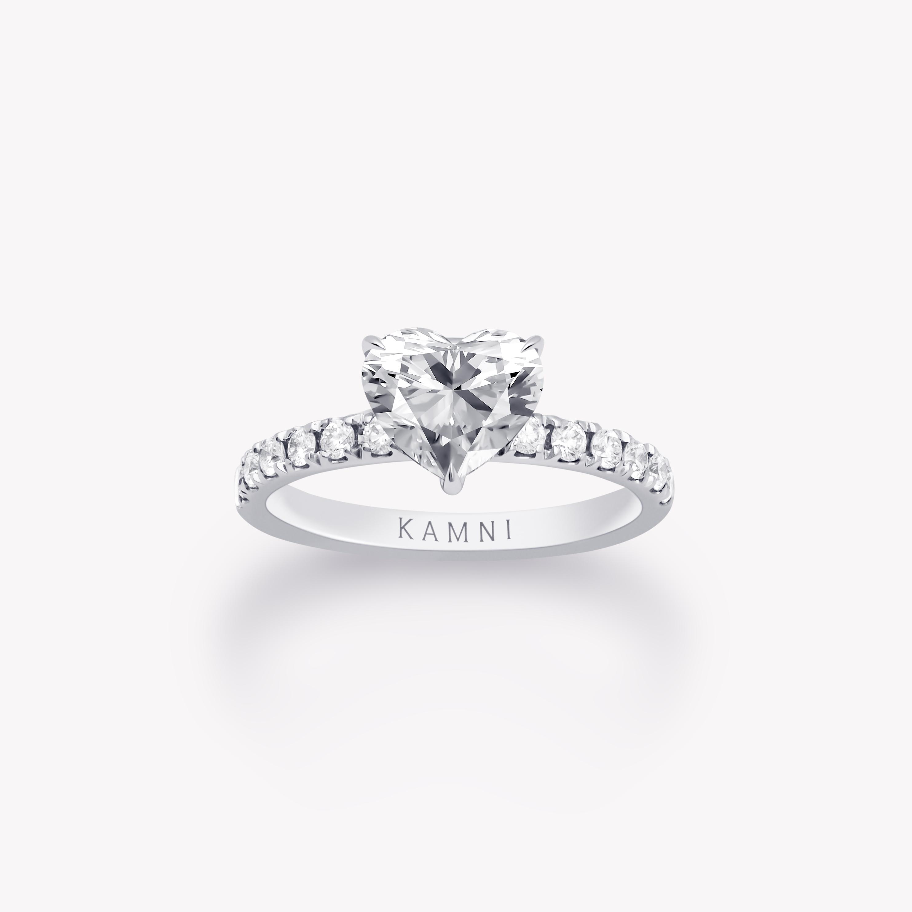 HEART CUT PAVE DIAMOND RING
