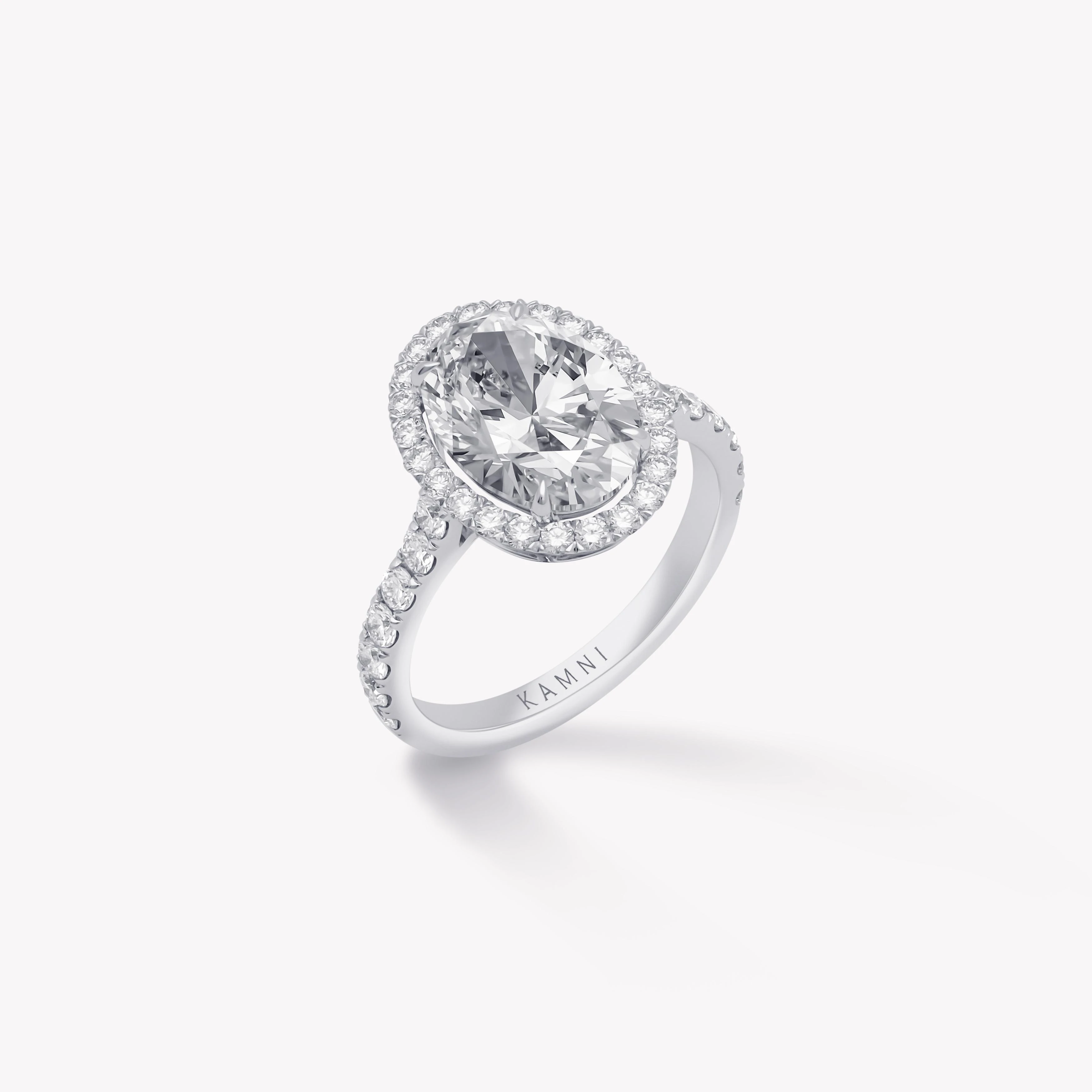 OVAL CUT PAVÉ DIAMOND RING