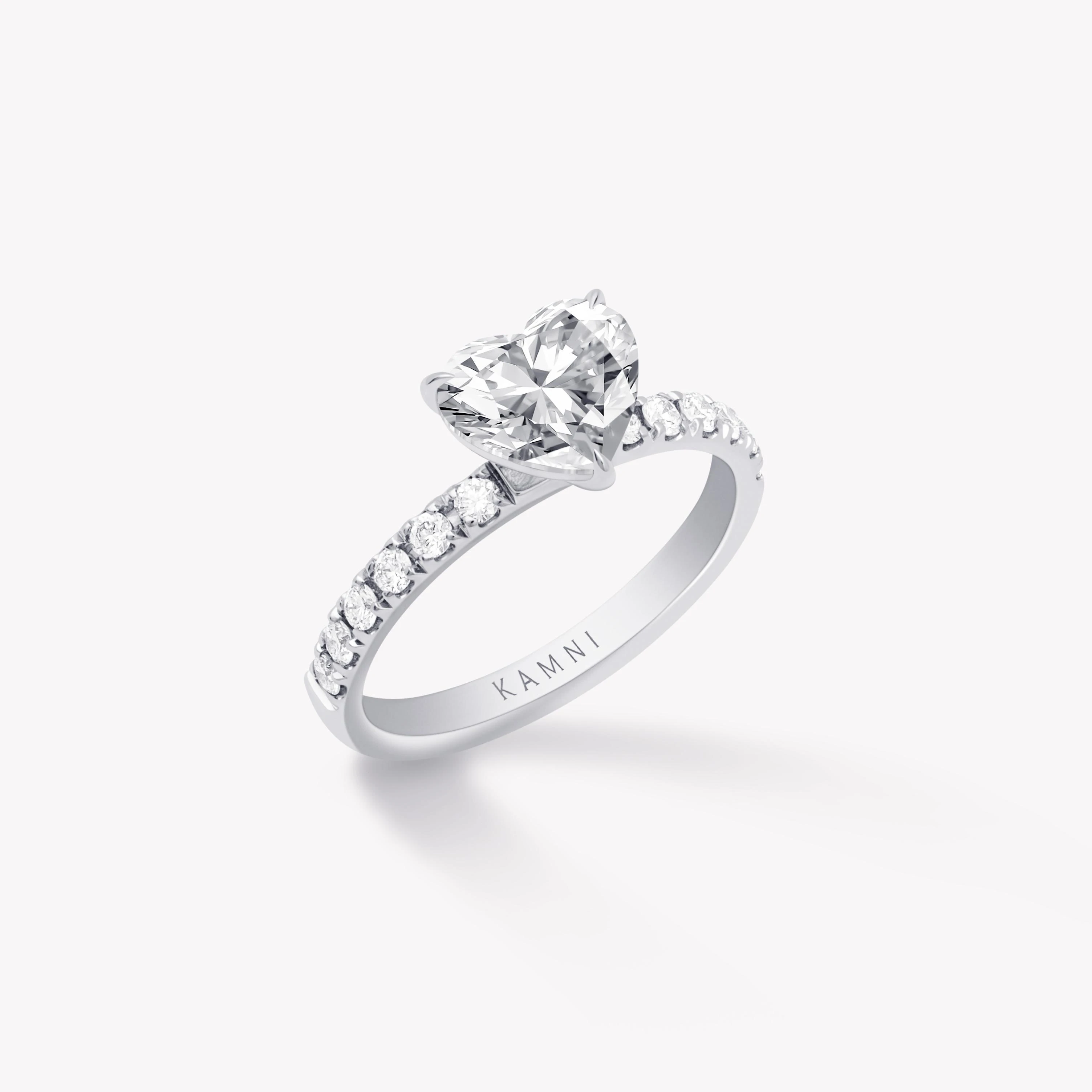 HEART CUT PAVE DIAMOND RING