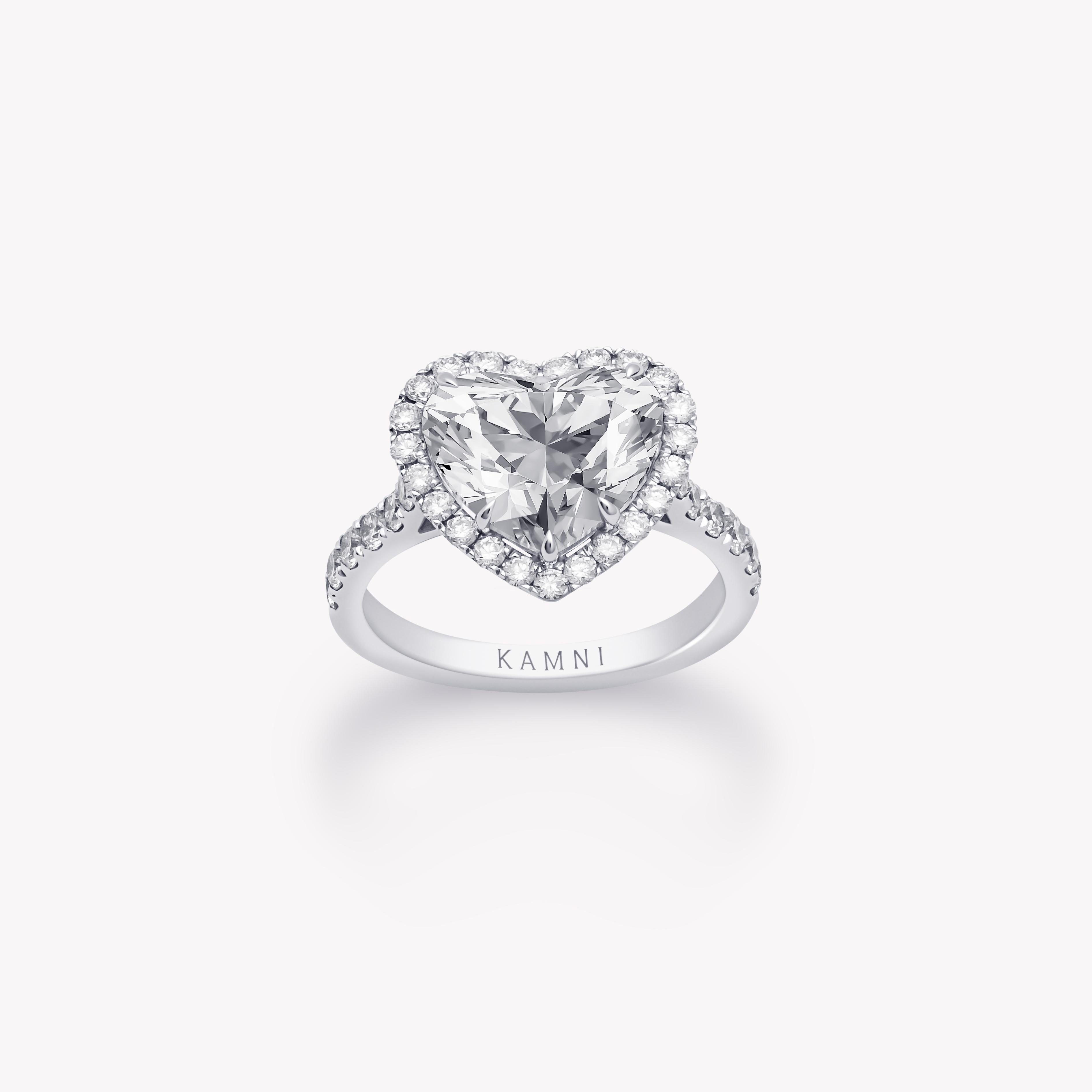 HEART CUT PAVÉ DIAMOND RING