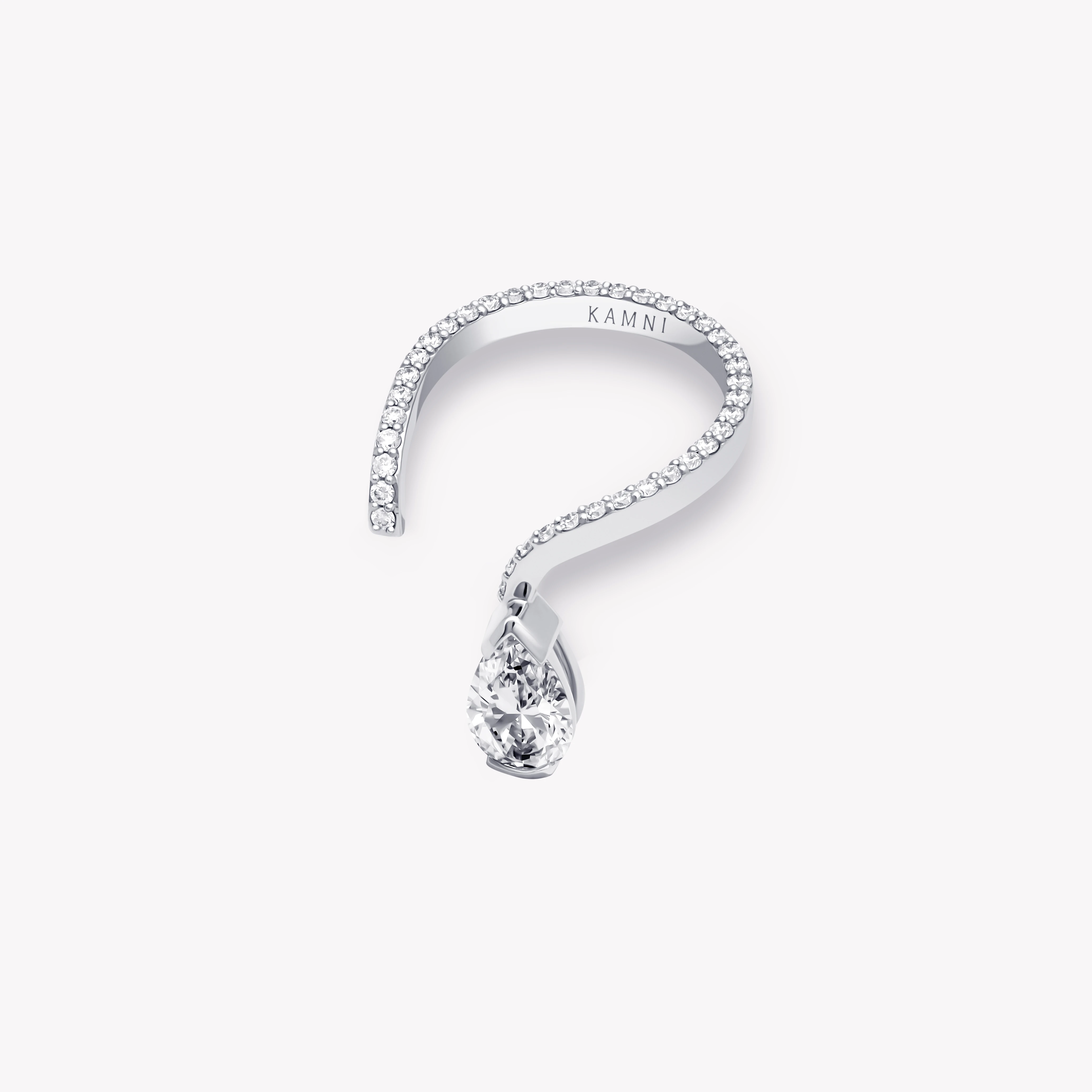 SNAKE OF LIGHT DIAMOND RING