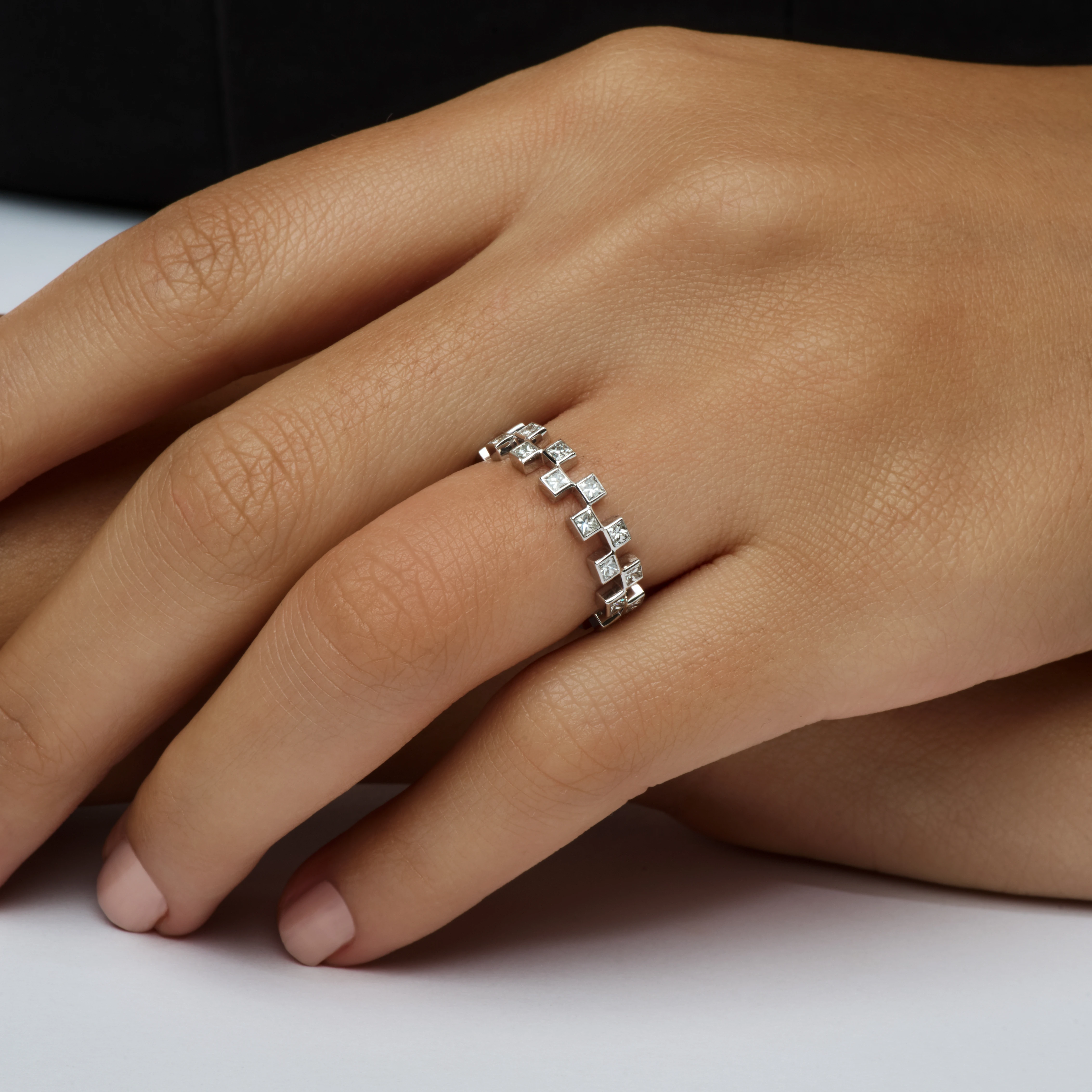 PRINCESS CUT DIAMOND ETERNITY RING